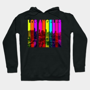 Retro Los Angeles California Cityscape Skyline Hoodie